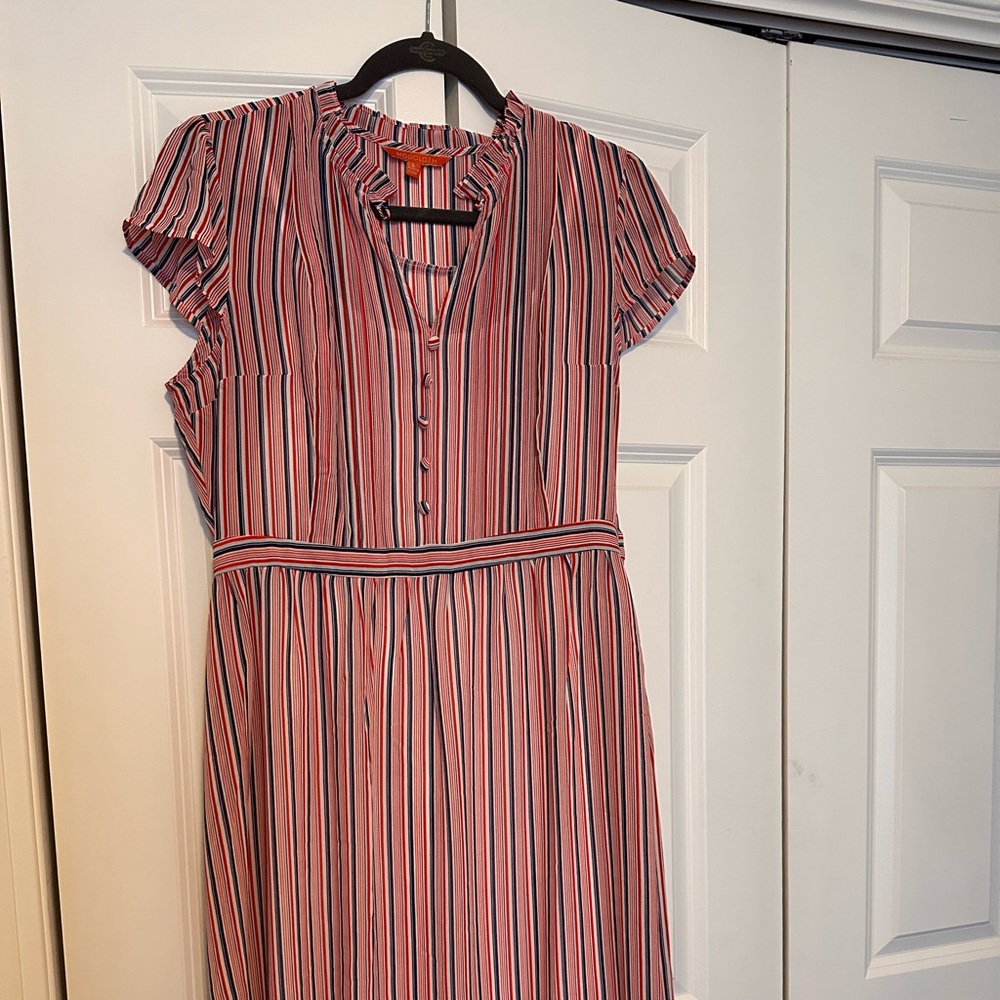 Fun red/white/blue ModCloth summer dress. Size large
